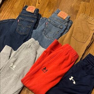 Under Armour Kids Jeans and Joggers - Blue, Gray, Red, Tan